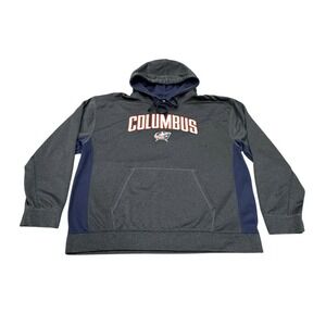 Columbus Blue Jackets Hockey Mens Hoodie Sweatshirt Adult Size XL Gray NHL